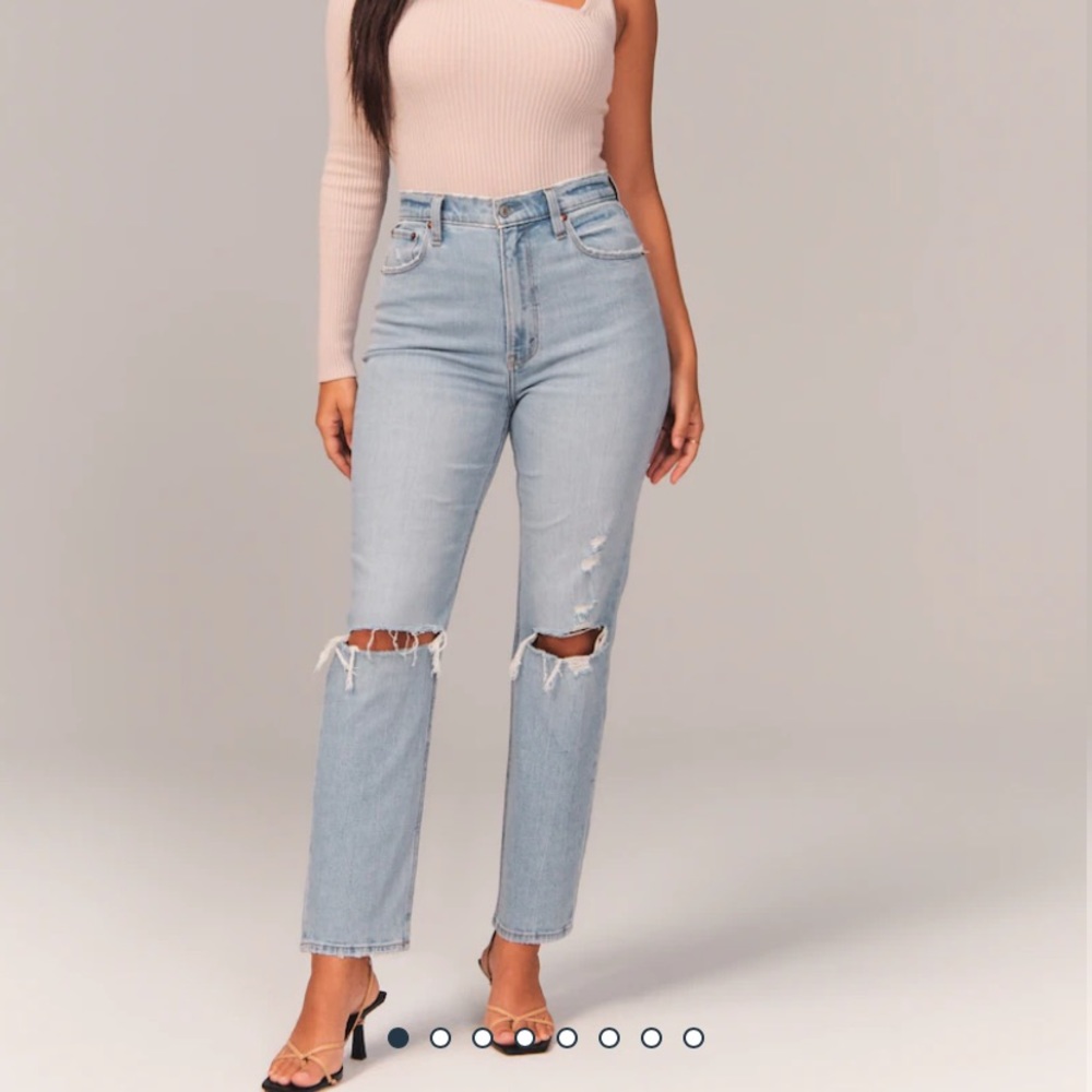 Curve love ankle straight ultra high rise